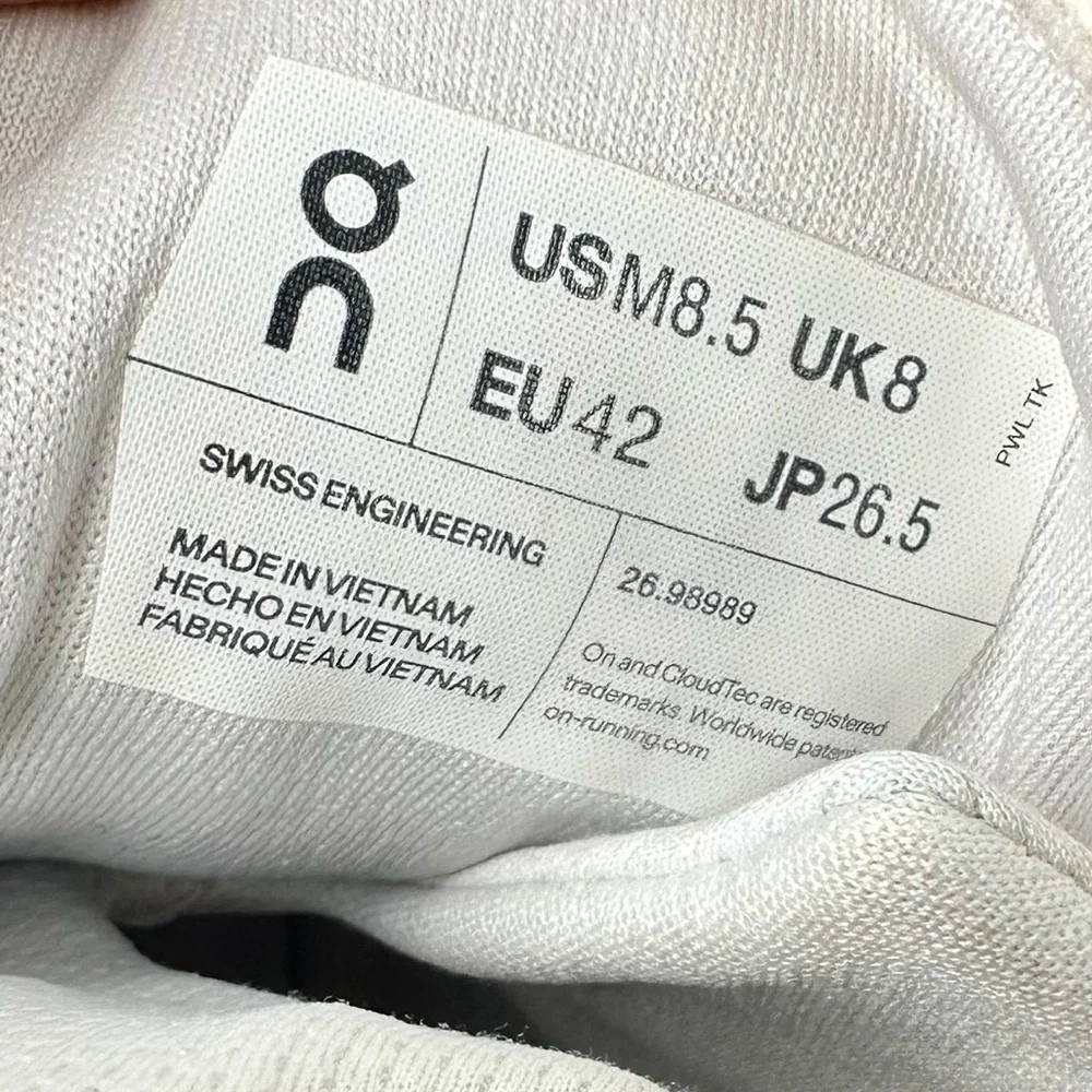 Mens On Cloudnova Undyed White Seedling Athletic Running Sneakers Shoes Size 8.5